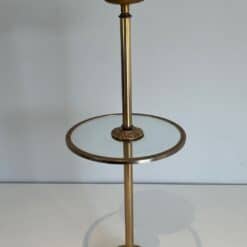 Maison Baguès Gilt Brass and Glass Standing Ashtray - Image 11
