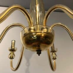 Pair of 1970s Murano Champagne Glass Chandeliers - Image 11