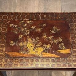 Set of Three Lacquered Nesting Tables with Chinoiserie Decoration, France circa 1940 - Image 11