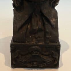 Beethoven Cast Iron Andirons - Base Detail - Styylish