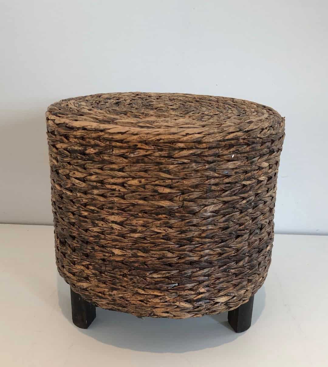 Audoux-Minet Style Rope Stool - Alternate View - Styylish