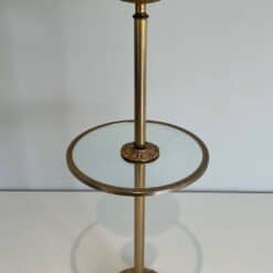 Maison Baguès Gilt Brass and Glass Standing Ashtray - Image 12