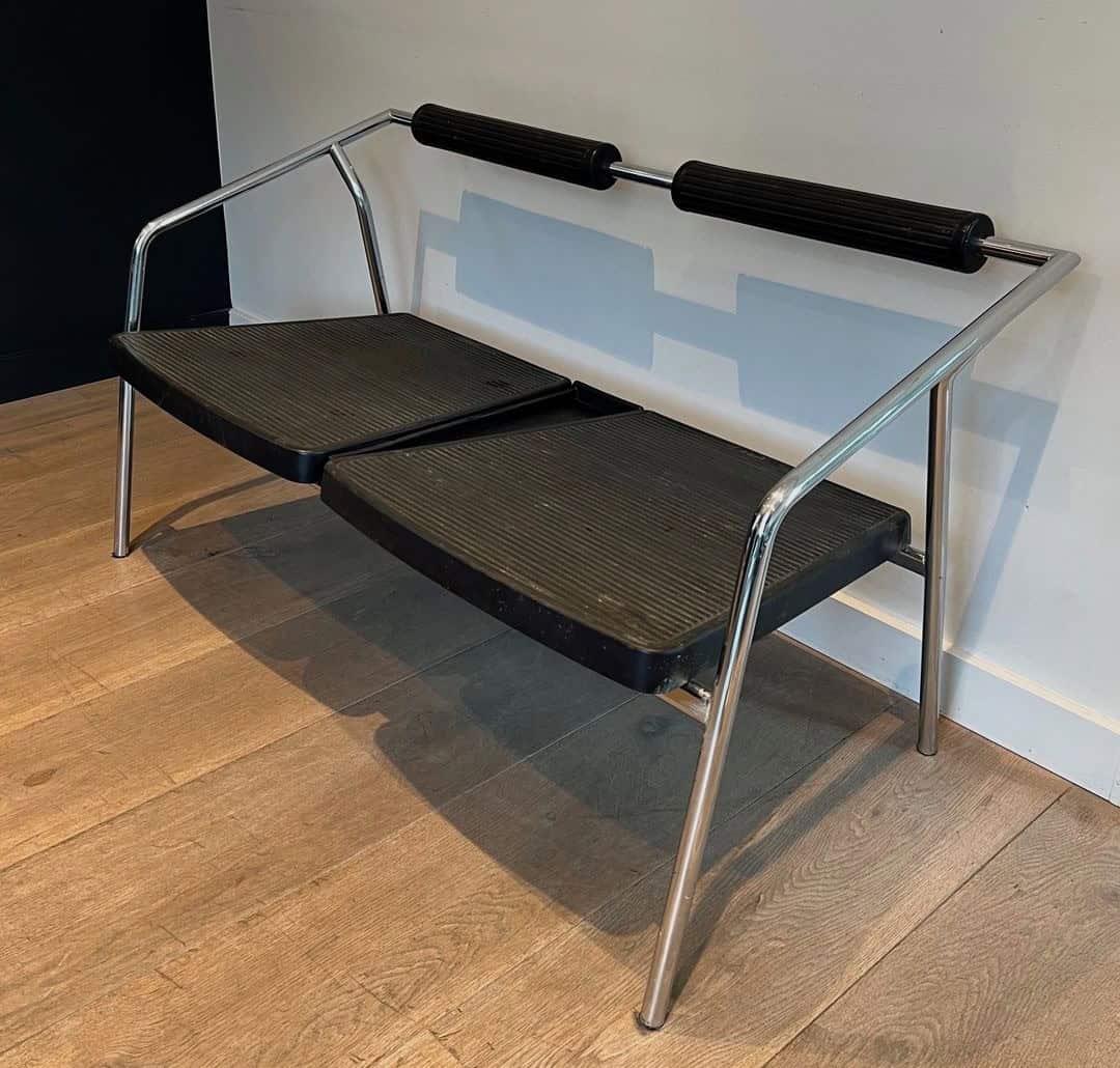1970s System Chrome and Rubber Sofa - Image 12