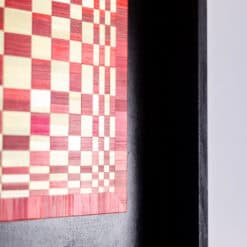 Marianne Leal “Homage to Vasarely” Straw Marquetry Panels - Detail Eight - Styylish