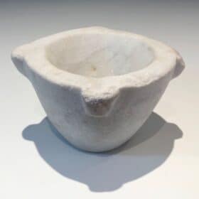 French White Marble Mortar, 18th Century