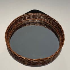 Mid-Century French Rattan Mirror - View Two - Styylish