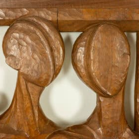 Roger Kressmann. Walnut panel carved with a gouge. 1980s.