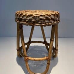 Franco Albini Style Rattan Stool - Image 3