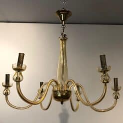 Pair of 1970s Murano Champagne Glass Chandeliers - Image 3