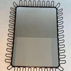 French Jean Royère Style Coiled Wire Mirrors - Image 3