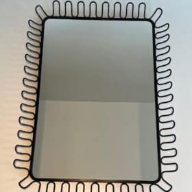 French Jean Royère Style Coiled Wire Mirrors
