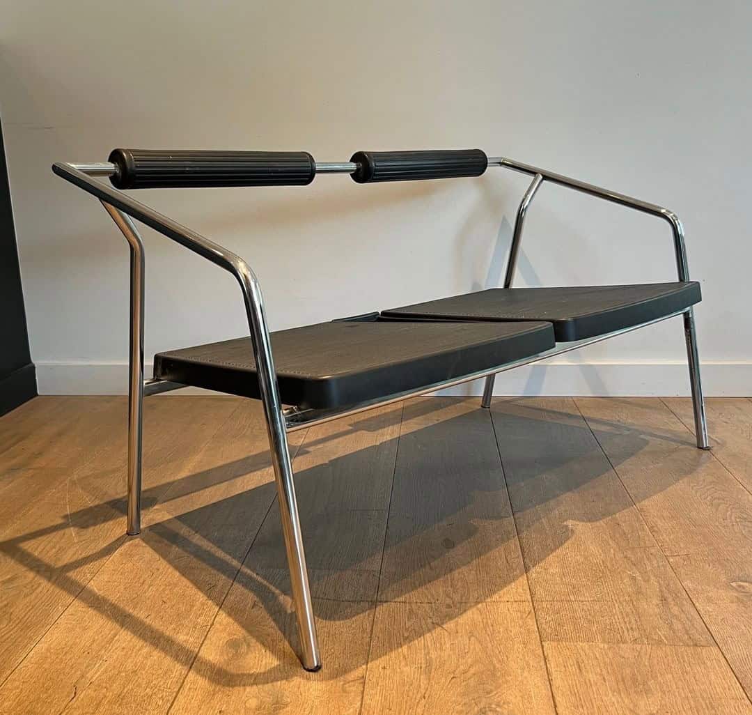1970s System Chrome and Rubber Sofa - Image 3