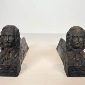 Beethoven Cast Iron Andirons