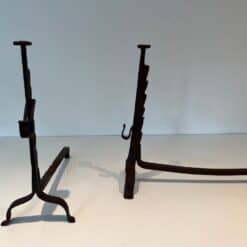 French Wrought Iron Andirons - Image 3