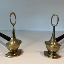 Neoclassical Bronze Andirons - Image 3