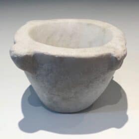 French White Marble Mortar, 18th Century