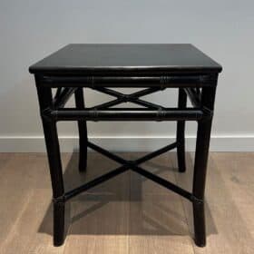 Pair of Faux Bamboo Side Tables by Gasparucci Italo, Italy, circa 1970