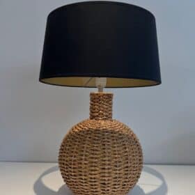 Audoux-Minet Style French Rope Table Lamp