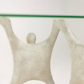 Brutalist Coffee Table with Sculptural Base, 1970