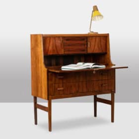 Mid Century Rosewood Secretary Desk, 1970s.