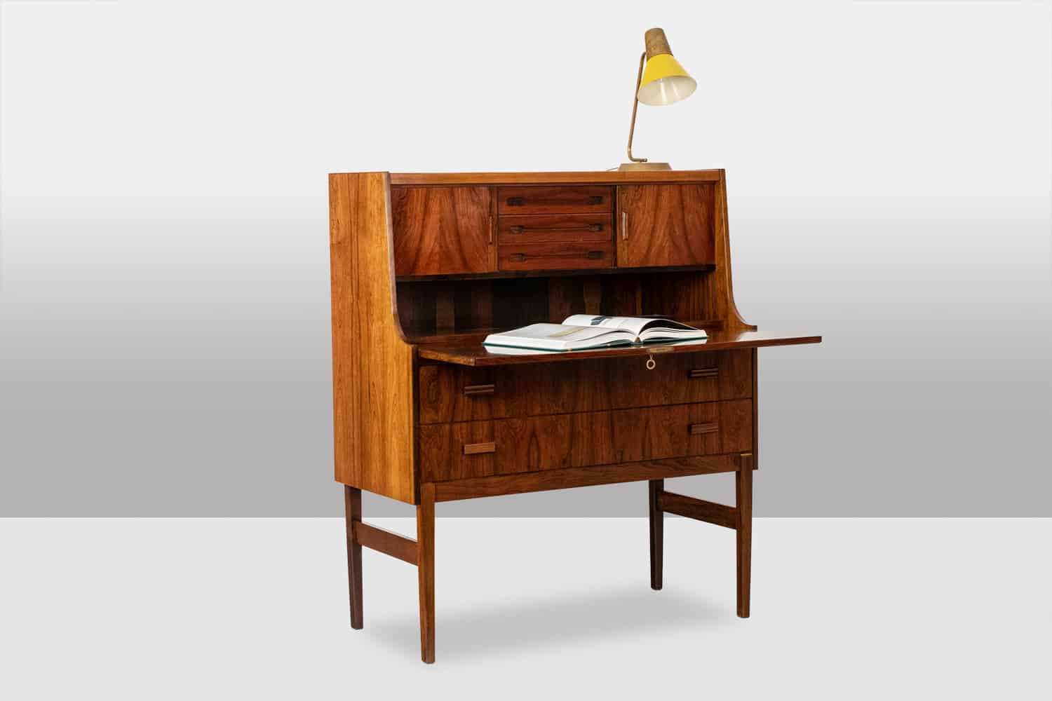 Mid Century Rosewood Secretary Desk, 1970s. - Image 4