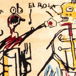 Jean-Michel Basquiat Inspired Wool Tapestry - Detail Three - Styylish