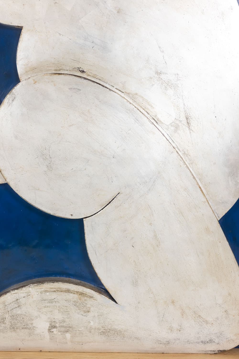 The Acrobat, French Carved Wood Bas-Relief - Lower Right Corner Detail - Styylish