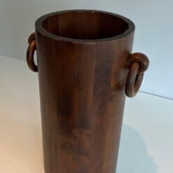 Post-Liberation French Brutalist Wooden Umbrella Stand - Image 4