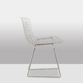 Harry Bertoia for Knoll Chrome-Plated Steel Chairs