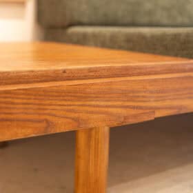 Pierre Chapo Model L09b  Bench, in Blond Elm. 1990s.