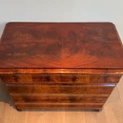 French Empire Commode in Flamed Mahogany - Top View - Styylish