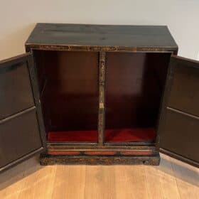 Lacquered Chinoiserie Cabinet, French Art Déco, circa 1940