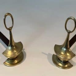 Neoclassical Bronze Andirons - Image 4
