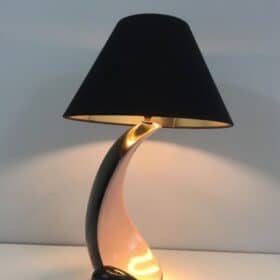 French Ceramic Table Lamp, circa 1950