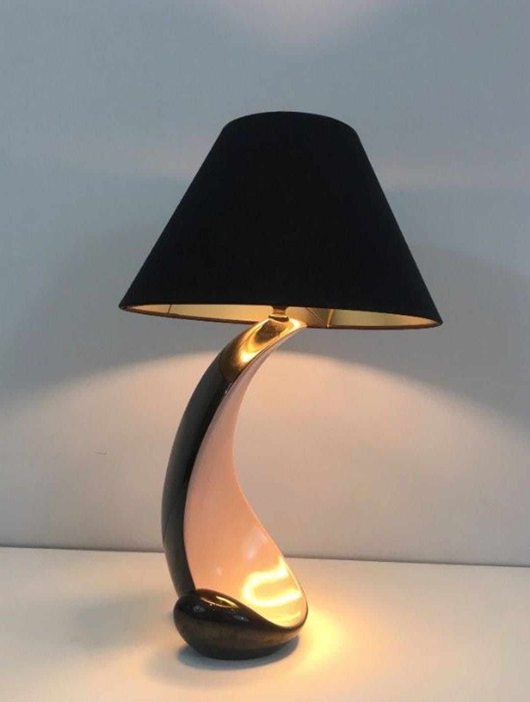 French Ceramic Table Lamp, circa 1950 - Image 4