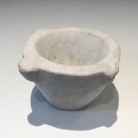 French White Marble Mortar, 18th Century