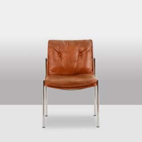 Set of 6 Italian Faux Leather Chairs