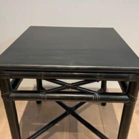Pair of Faux Bamboo Side Tables by Gasparucci Italo, Italy, circa 1970