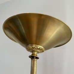 French Neoclassical Brass Floor Lamp - Detail Two - Styylish