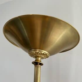 French Neoclassical Brass Floor Lamp
