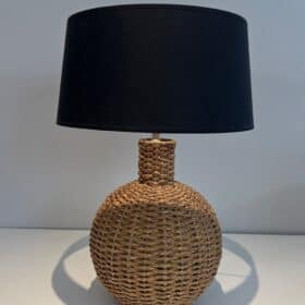Audoux-Minet Style French Rope Table Lamp