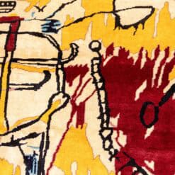 Jean-Michel Basquiat Inspired Wool Tapestry - Detail Four - Styylish