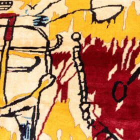 Jean-Michel Basquiat Inspired Wool Tapestry
