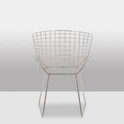 Harry Bertoia for Knoll Chrome-Plated Steel Chairs - Back View - Styylish