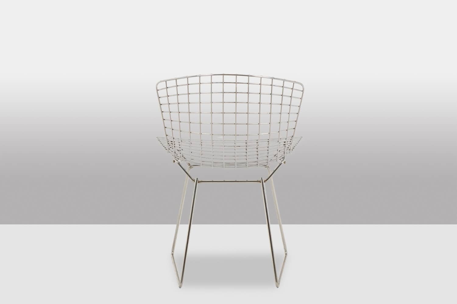 Harry Bertoia for Knoll Chrome-Plated Steel Chairs - Back View - Styylish
