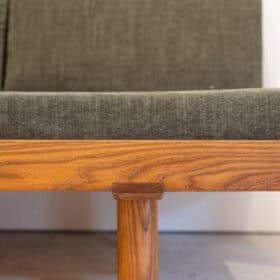 Pierre Chapo Model L09b  Bench, in Blond Elm. 1990s.