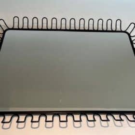 French Jean Royère Style Coiled Wire Mirrors