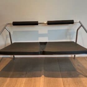 1970s System Chrome and Rubber Sofa