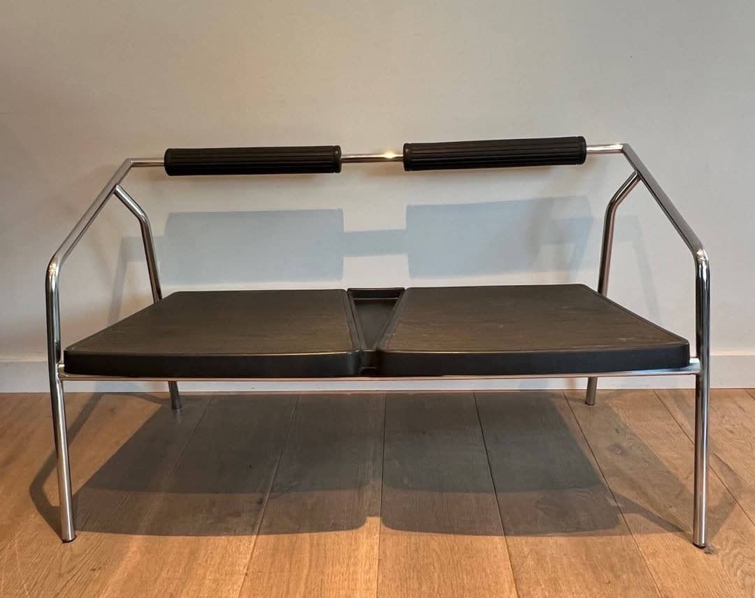 1970s System Chrome and Rubber Sofa - Image 5