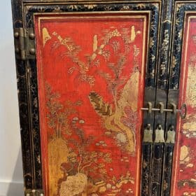 Lacquered Chinoiserie Cabinet, French Art Déco, circa 1940